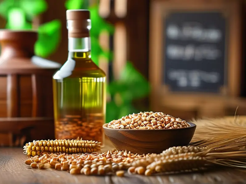 自酿白酒原料设备与手写价格表实拍图