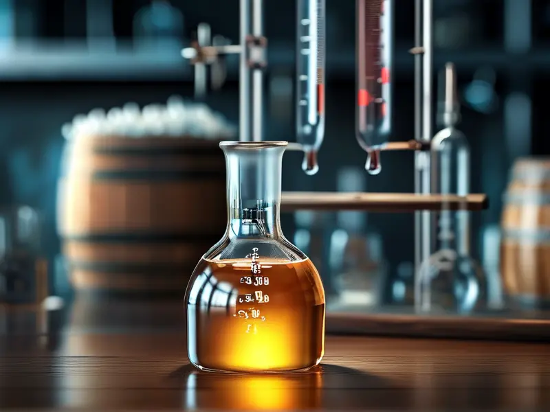 专业测量发酵酒度数的过程展示