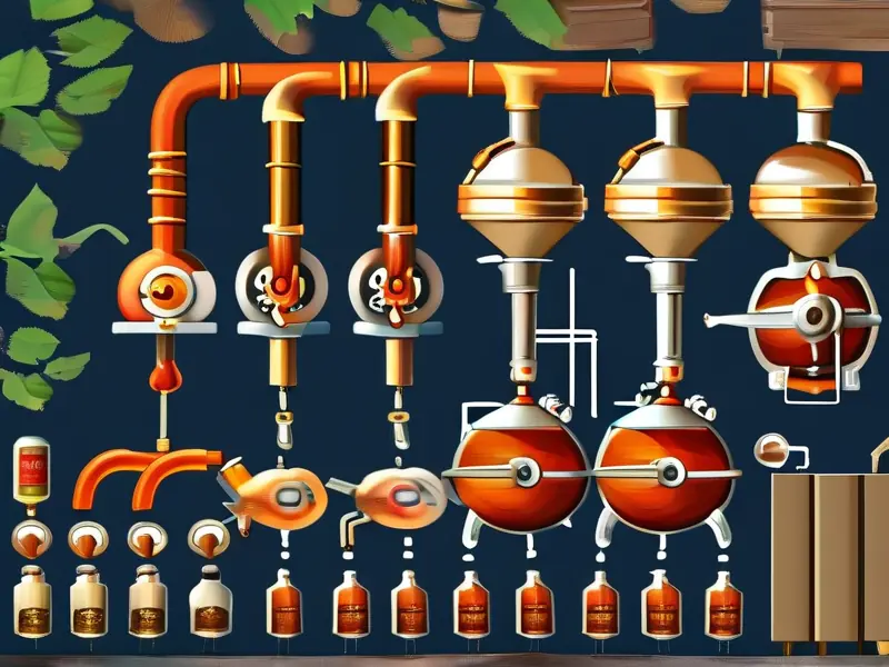 酿酒制作流程示意图