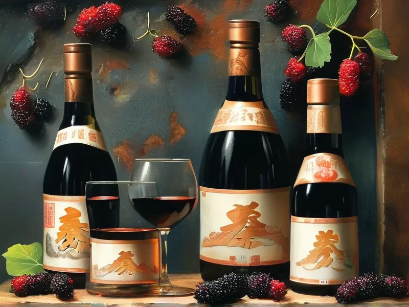 桑葚白酒制作原料与工具展示
