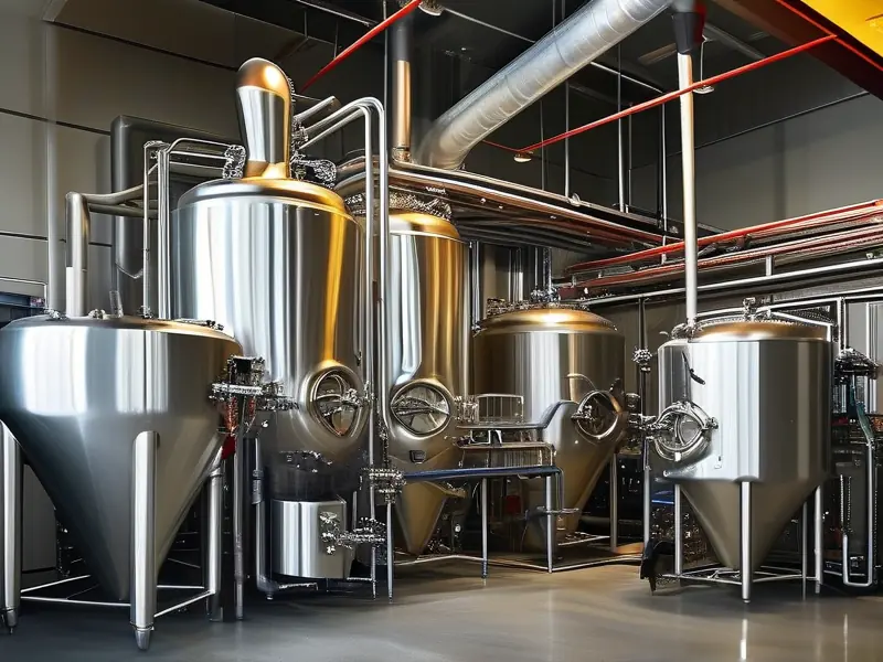 鲜酿啤酒酿造设备工作场景展示