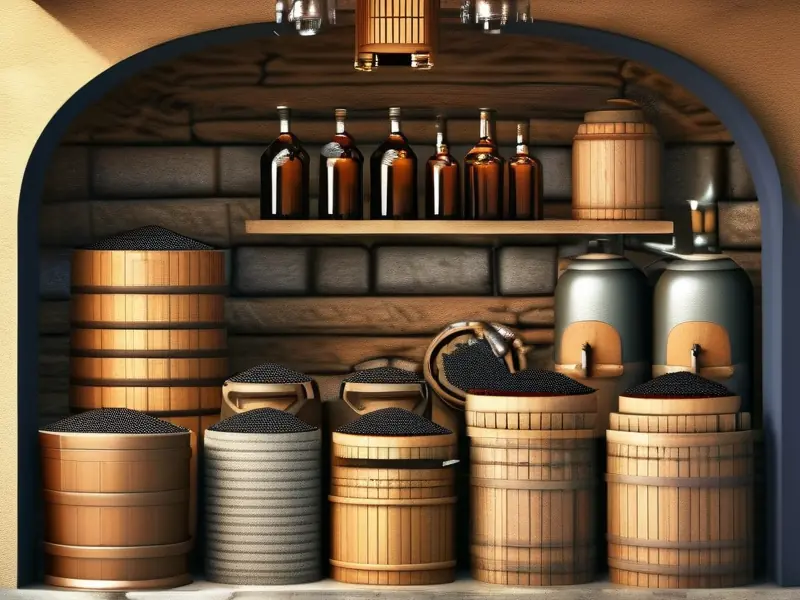 家庭自酿粮食酒全过程示意图