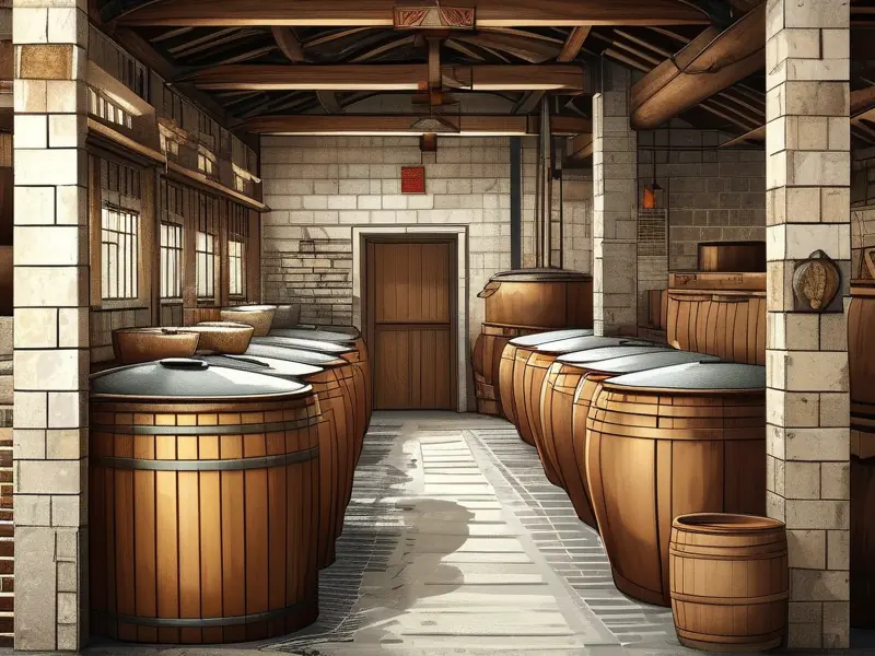 纯粮酿酒坊内部工作场景展示
