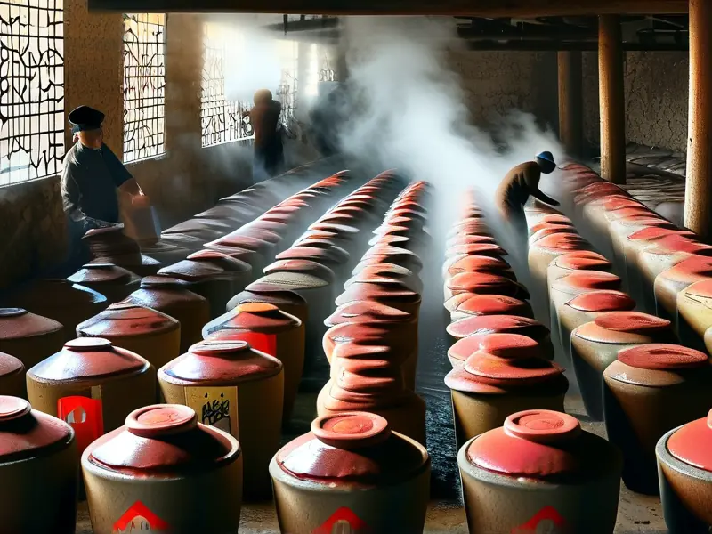 酱香白酒传统酿造工艺现场展示