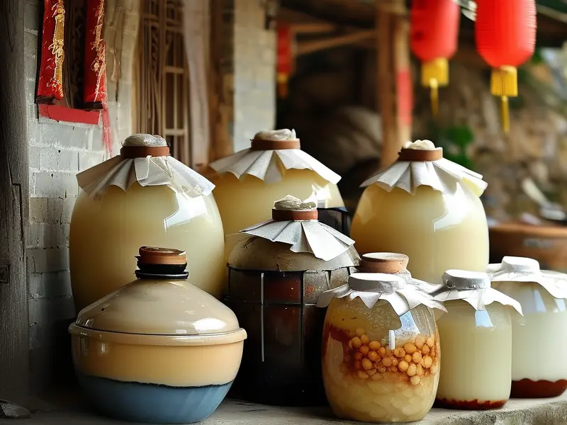 家庭甜白酒制作过程展示