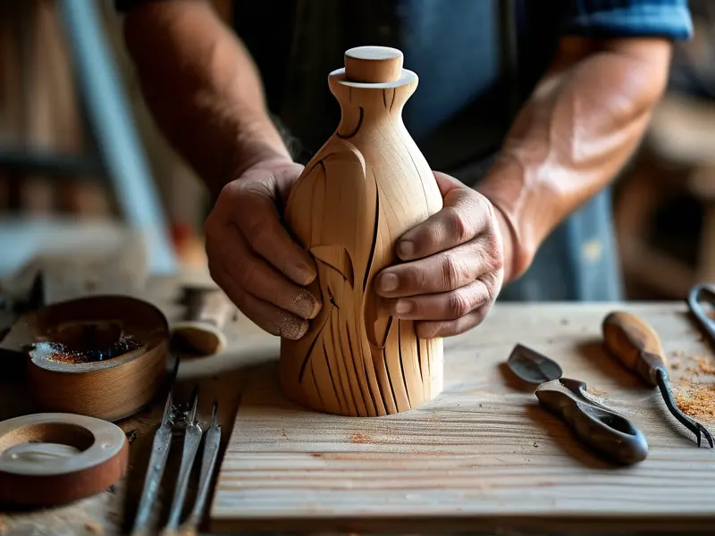手工制作酒葫芦塞子的步骤展示