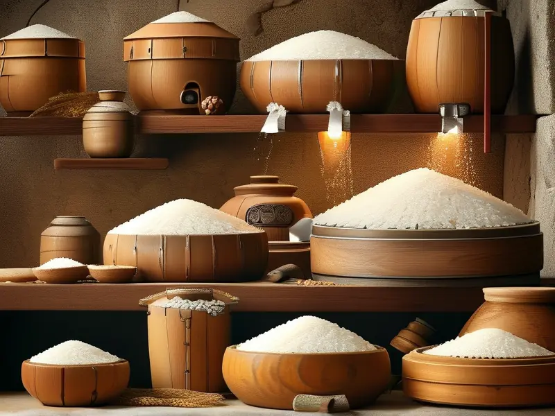 酒米饭制作过程示意图