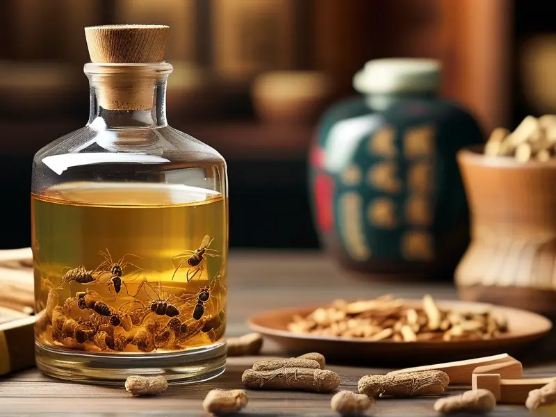 传统蚂蚁泡酒制作过程实拍图