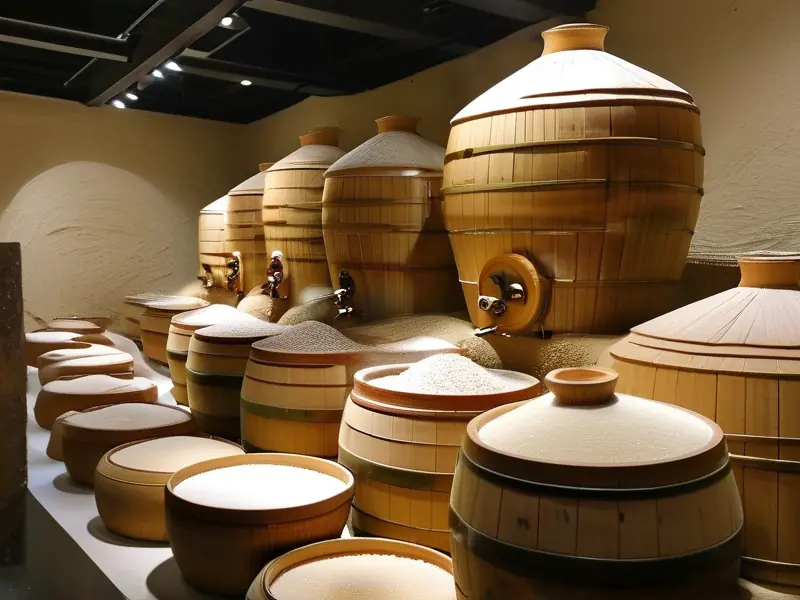 糯米白酒酿制流程示意图