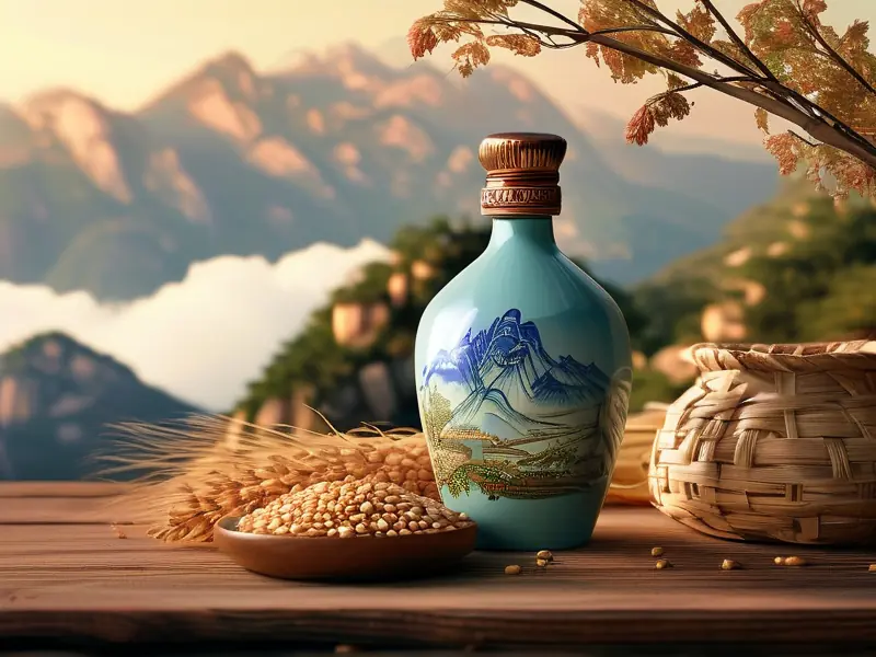 泰山精酿白酒产品与酿造工艺实拍图