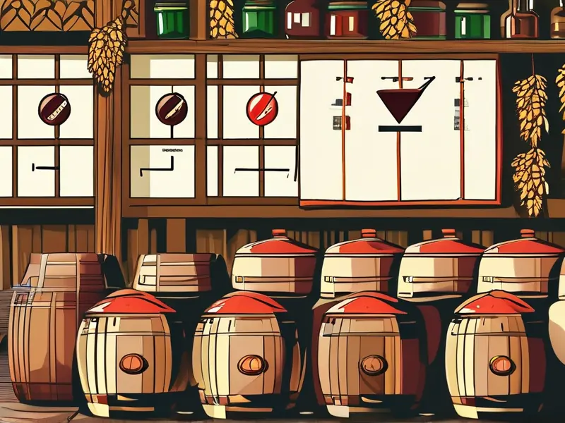 酿酒周期各阶段时间可视化示意图