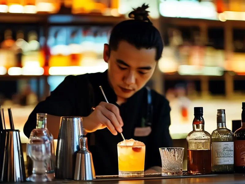 银川调酒师培训现场教学