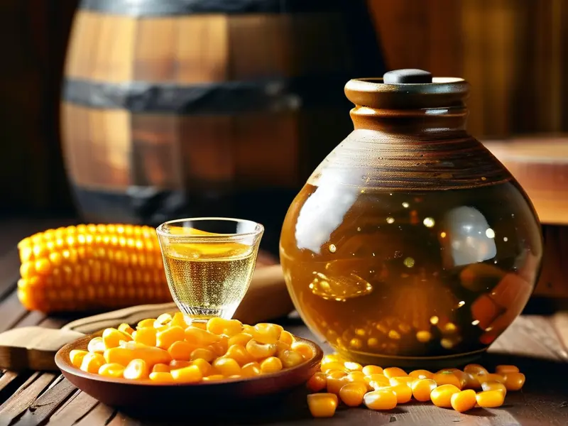 玉米酿造酒传统发酵过程实拍图