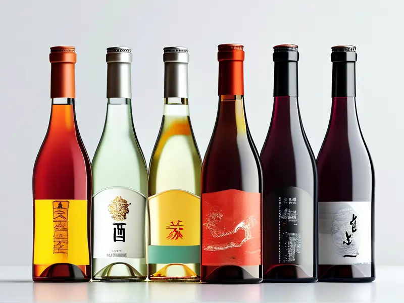 纯粮酒与勾兑酒特征对比示意图