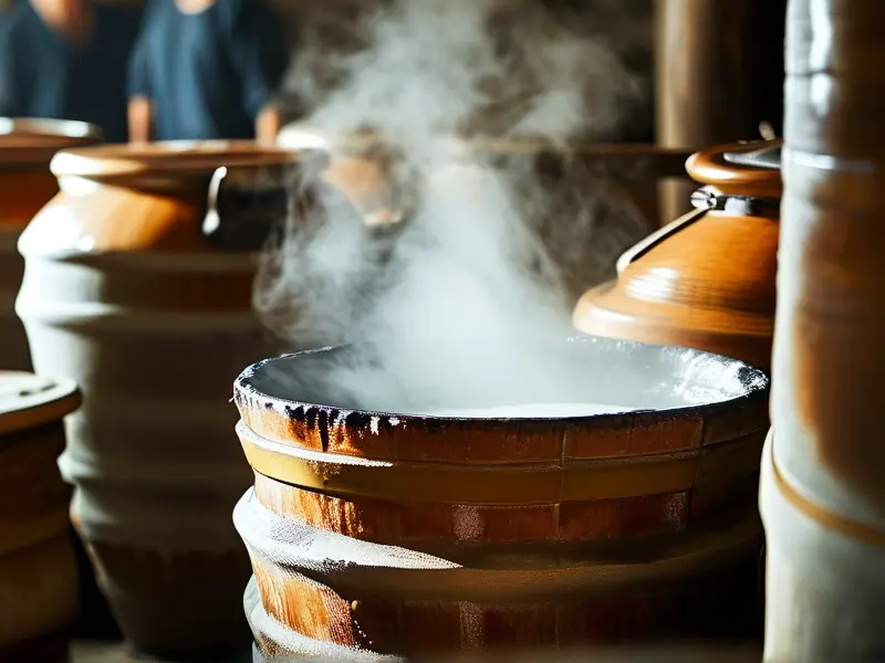 白酒翻砂工艺实际操作场景展示