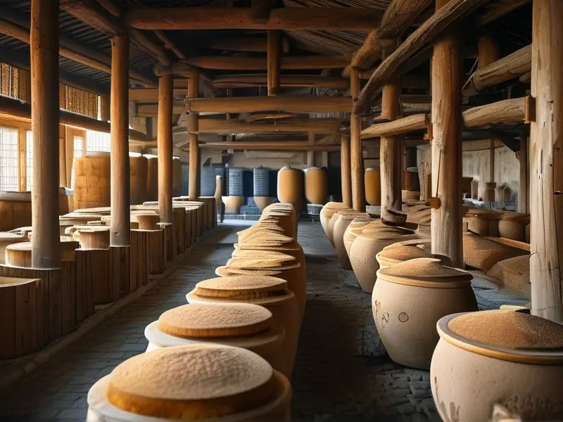 纯粮食酒制作过程关键步骤展示