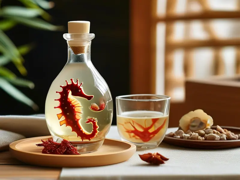 海马鹿鞭酒制作过程展示