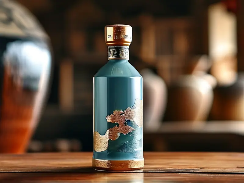 酒鬼酒珍藏特酿52度瓶身展示
