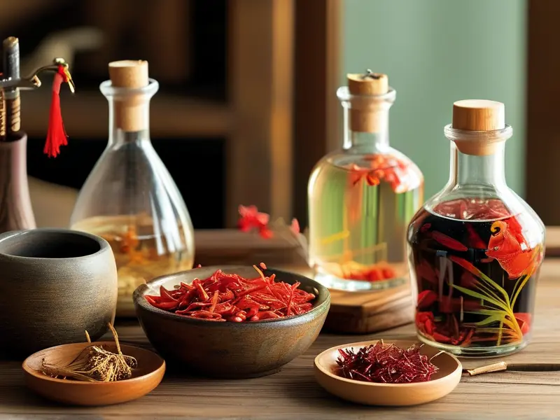 老寒腿泡酒药材展示