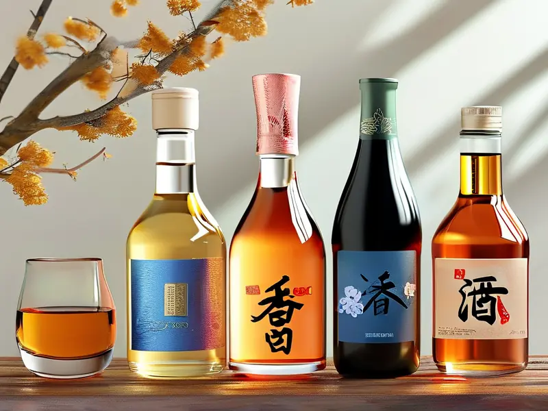 清香型粮食酒与酒精酒鉴别对比示意图