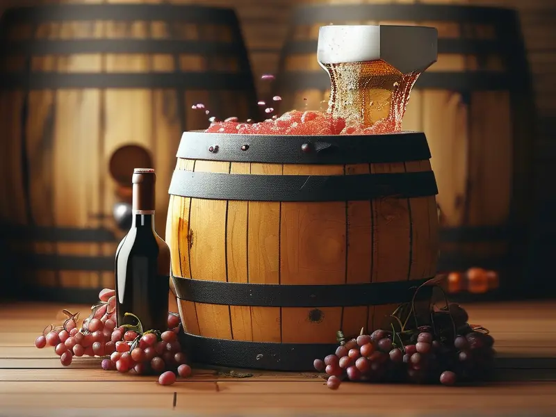 酿酒变醋过程示意图
