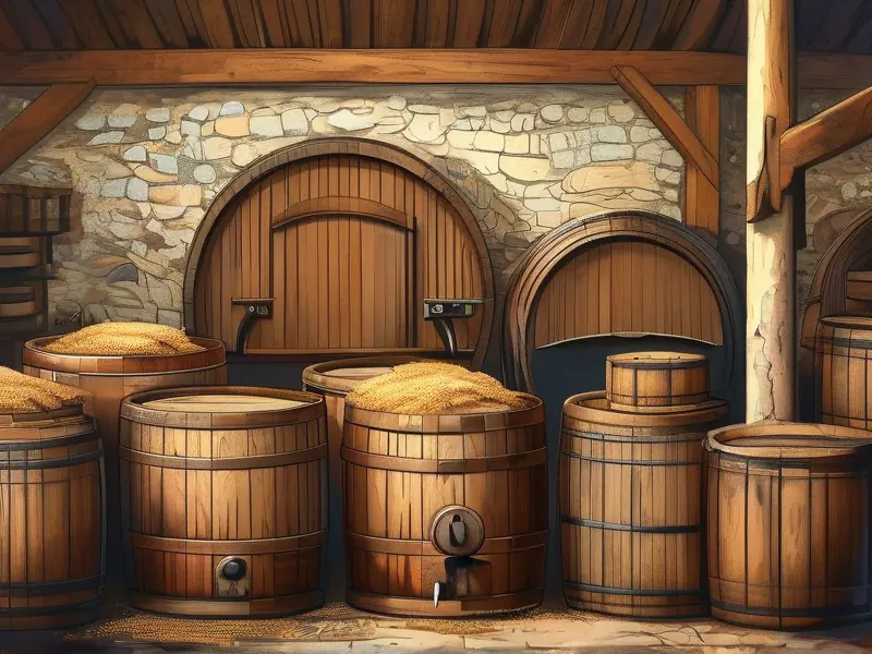 传统酿酒工艺场景