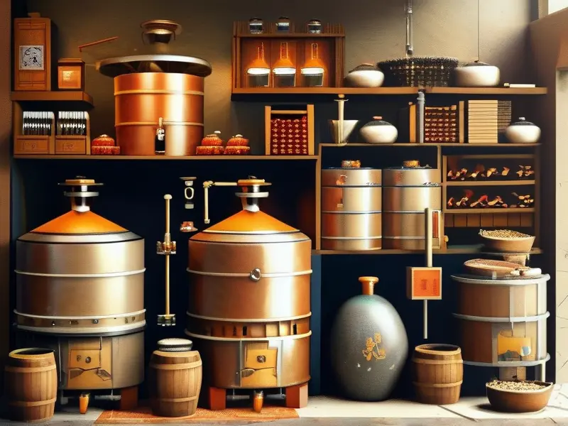 家庭酿造白酒过程展示