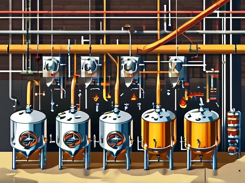 精酿啤酒完整酿造工艺流程示意图