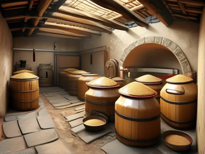 小做坊粮食酒传统酿造工艺展示