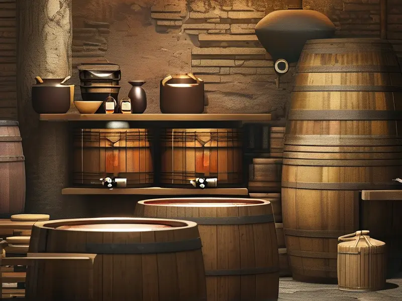 西江酿酒坊传统与现代结合的酿酒场景