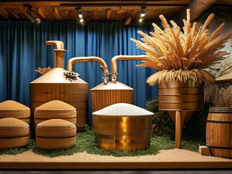 高粱酿酒过程及成品展示