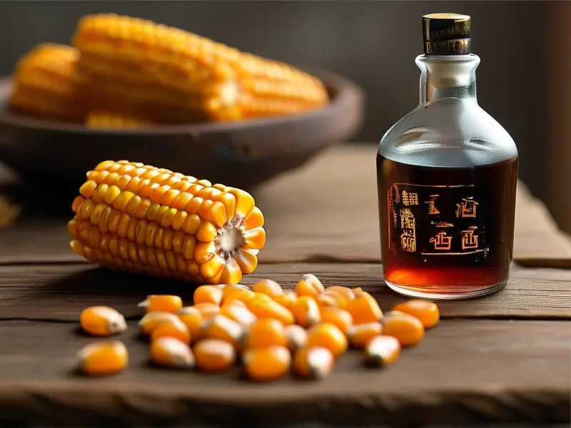 一斤玉米酿白酒的过程与成品展示