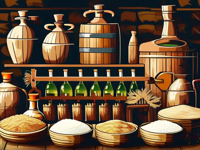 酿酒粮食配比计算示意图