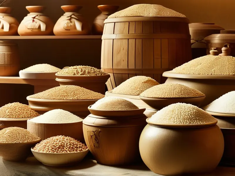 白酒酿造主要原料实拍图(高粱/小麦/玉米/大米)
