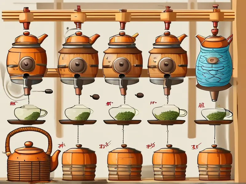 茶酒工艺流程关键步骤示意图