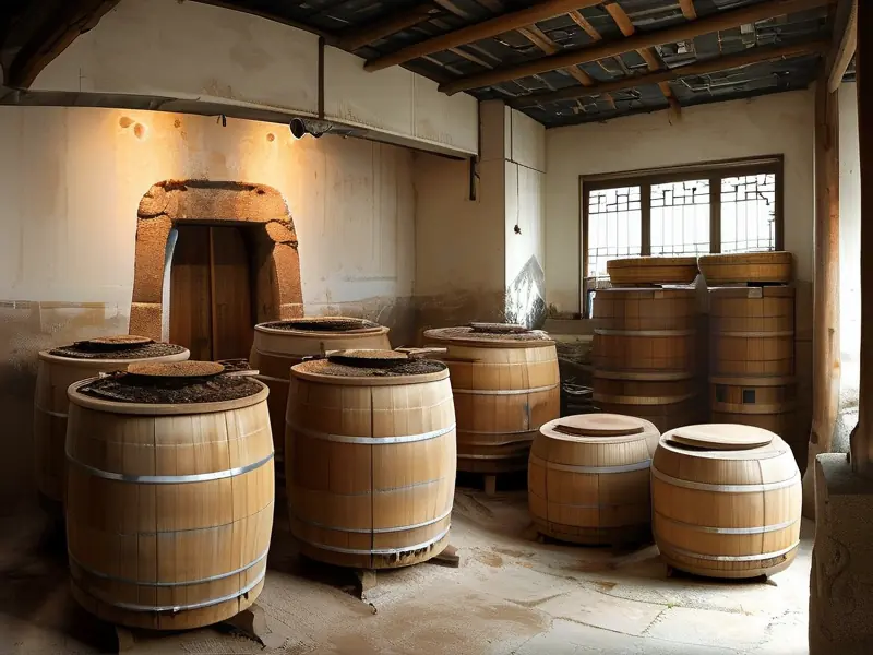 崇明老白酒传统酿造工艺展示