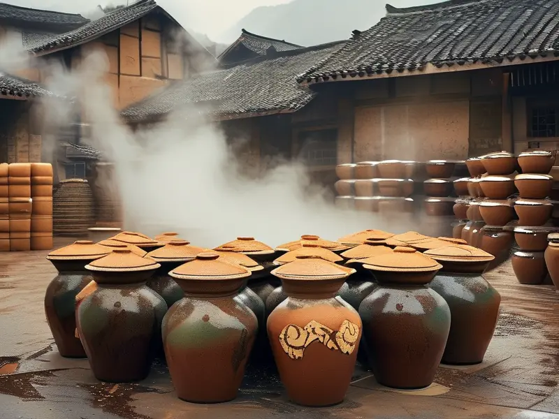 酱香酒传统酿造工艺实景展示