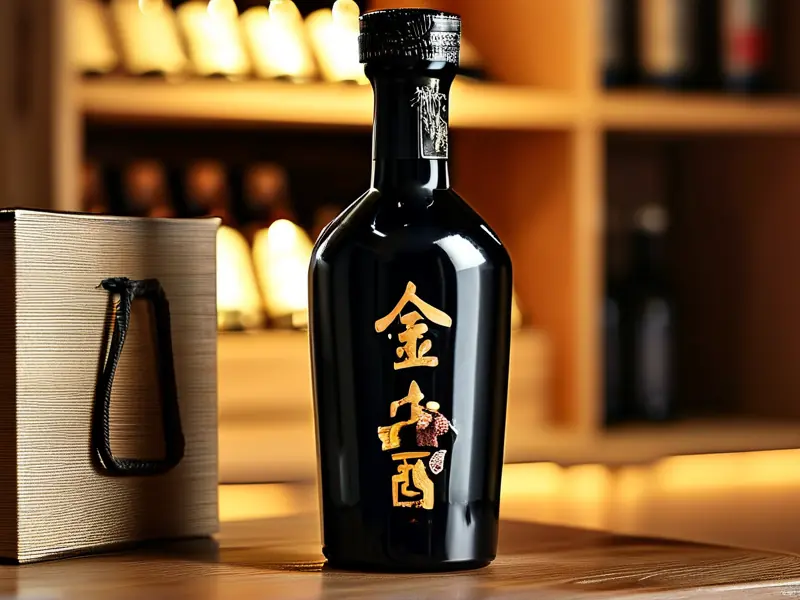 金特酿42度白酒实物展示及包装细节