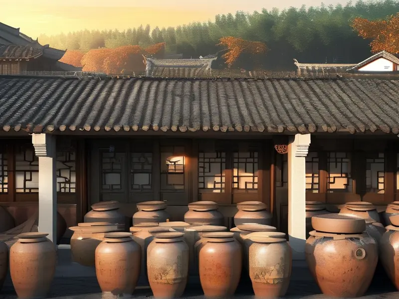 李渡烧酒传统陶缸发酵工艺实景展示