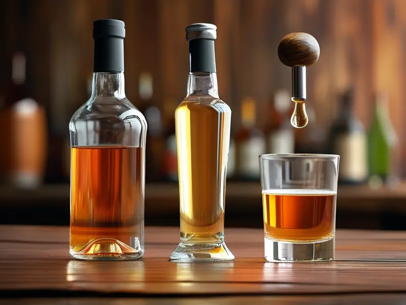 高度酒勾兑成低度酒的方法示意图