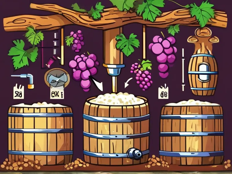 酿造酒的制作过程示意图