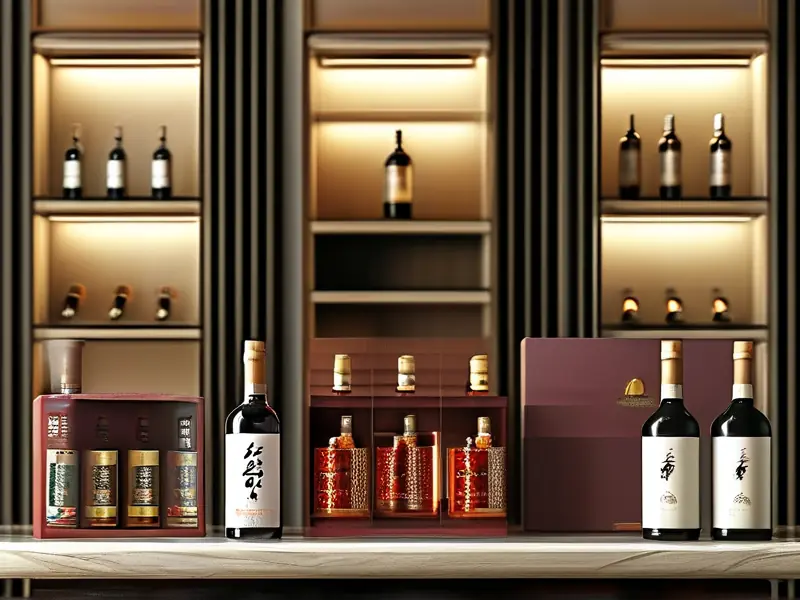 文登学酒不同系列产品展示
