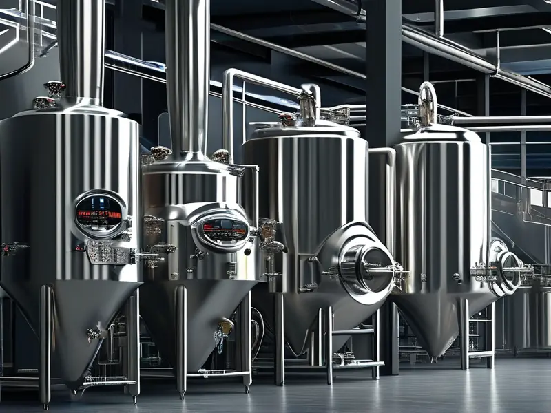 自动化酿酒设备实景工作图