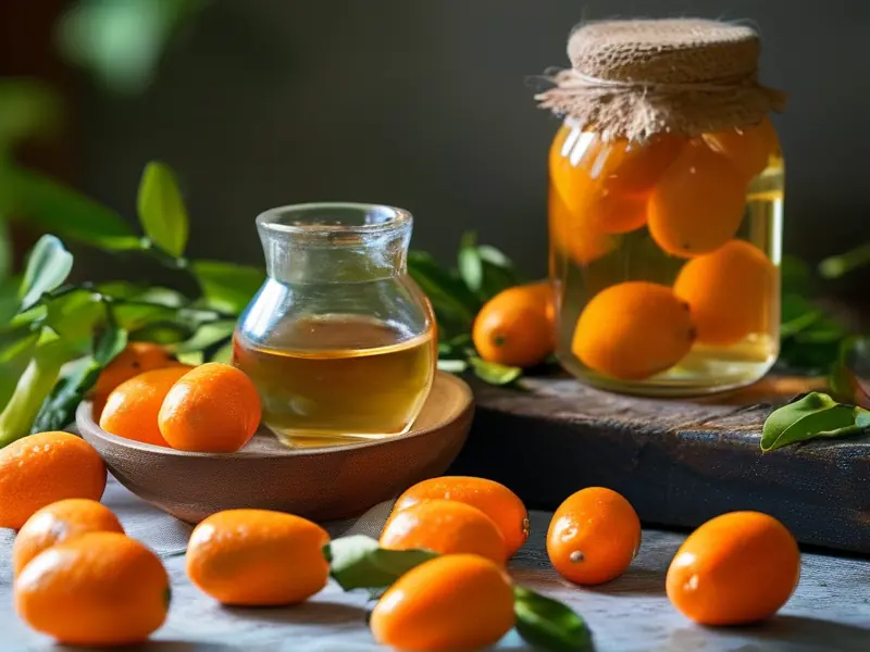 金桔泡酒制作过程展示