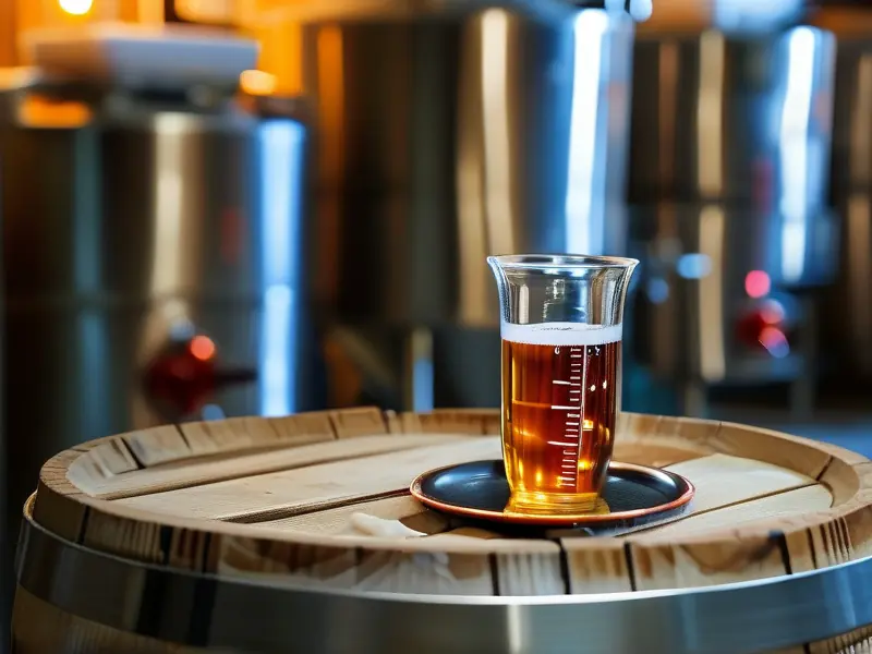 酿酒发酵温度实时监测示意图