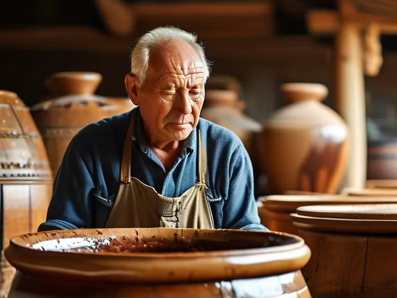 农村传统自酿酒制作过程实拍