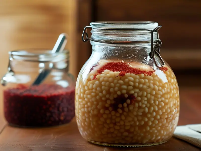 家酿糯米红酒制作过程展示