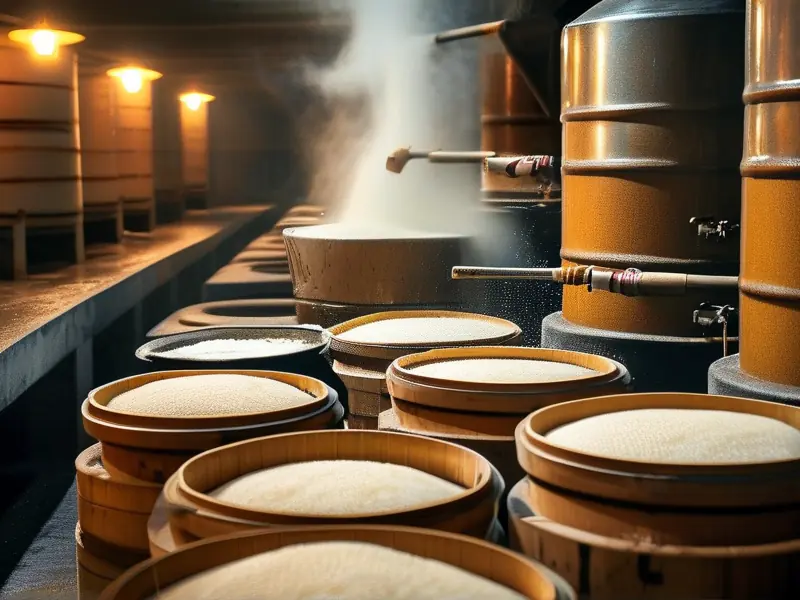 白酒传统酿造过程展示图