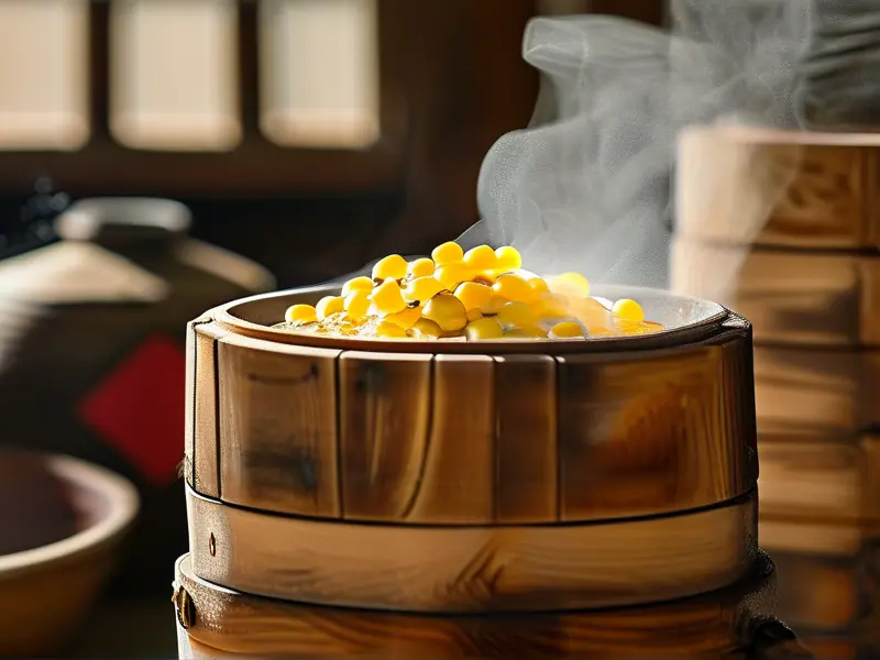 传统方法制作玉米酒的关键步骤实拍图