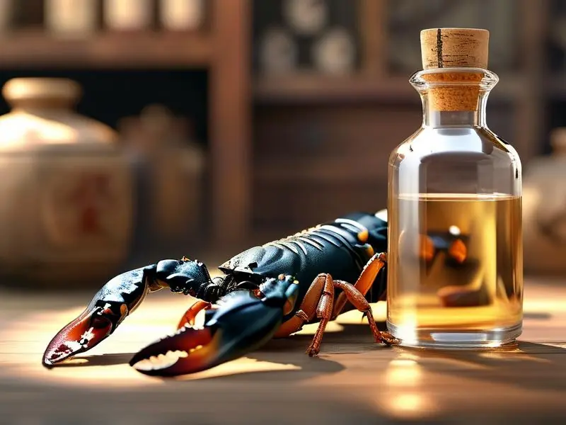 蝎子泡酒成品展示图